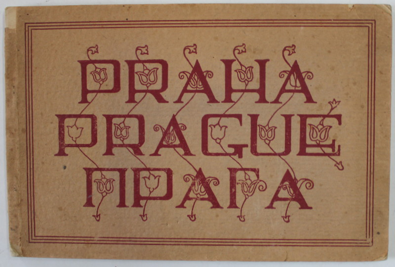 PRAHA , PRAGUE , PRAGA , MINIALBUM CU FOTOGRAFII DE EPOCA , ANII '20