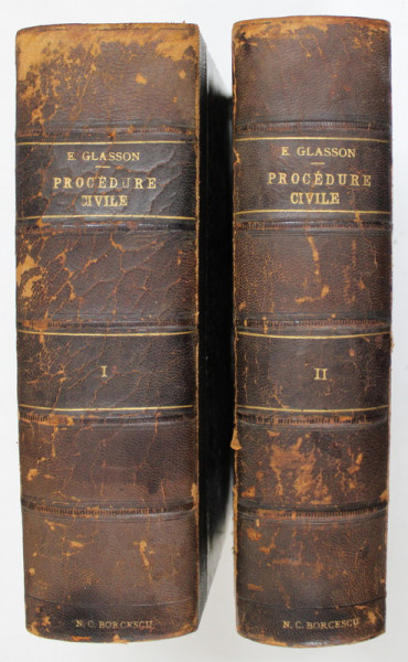 PRECIS THEORIQUE ET PRATIQUE DE PROCEDURE CIVILE , TOMES I - II , DEUXIEME EDITION par E. GLASSON , 1908