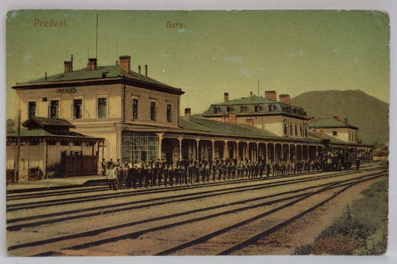 PREDEAL , GARA , CARTE POSTALA , 1908