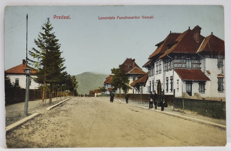 PREDEAL , LOCUINTELE FUNCTIONARILOR PUBLICI , CARTE POSTALA , INCEPUTUL SEC. XX