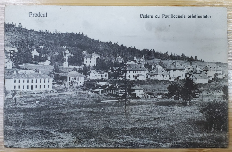 PREDEAL , VEDERE CU PAVILIOANELE ORFELINATELOR , CARTE POSTALA ILUSTRATA , 1921