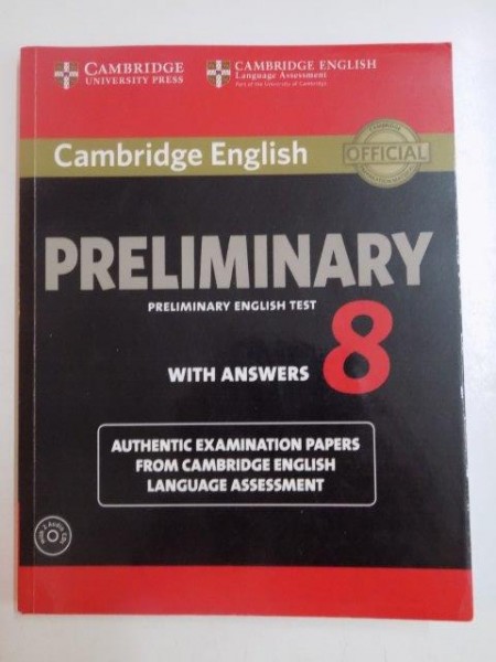 PRELIMINARY ENGLISH TEST WITH ANSWERS  8 2014