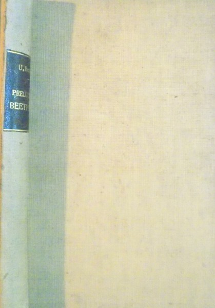 PRELUDIU LA BEETHOVEN de URY BENADOR, 1940 DEDICATIE*