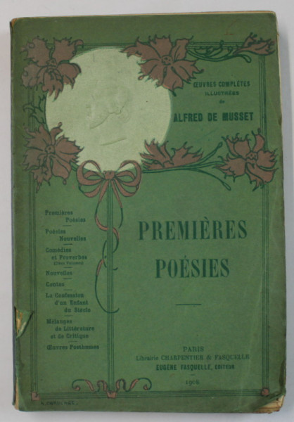 PREMIERES POESIES  1829 - 1835 par ALFRED DE MUSSET , 1908