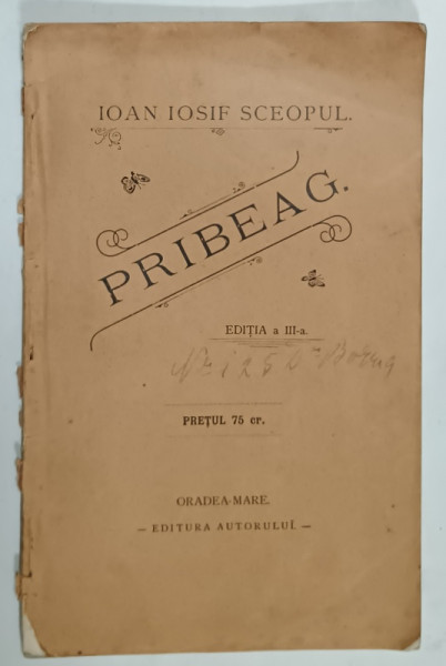PRIBEAG de IOAN IOSIF SCEOPUL , 1899