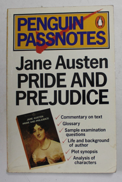 PRIDE AND PREJUDICE by JANE AUSTEN , EDITIE COMENTATA by S. QUILLIAM , 1984