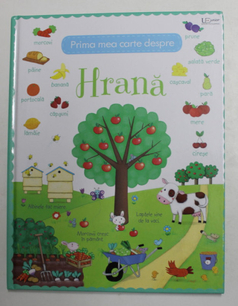 PRIMA MEA CARTE DESPRE HRANA , ilustratii de ROSALINDE BONNET , text de FELICITY BROOKS si HANNAH WOOD , 2021