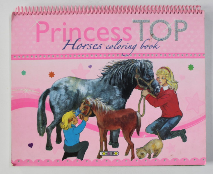 PRINCESS TOP HORSES COLORING BOOK , illustrations CARMEN GUERRA  , CARTE DE COLORAT , ANII '2000