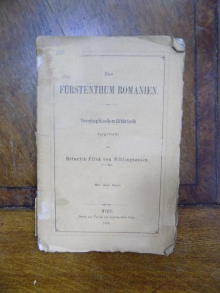 Principatul Roman, geografie militara, Viena 1869