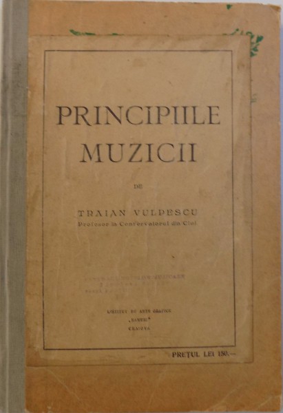 PRINCIPIILE MUZICII de TRAIAN VULPESCU