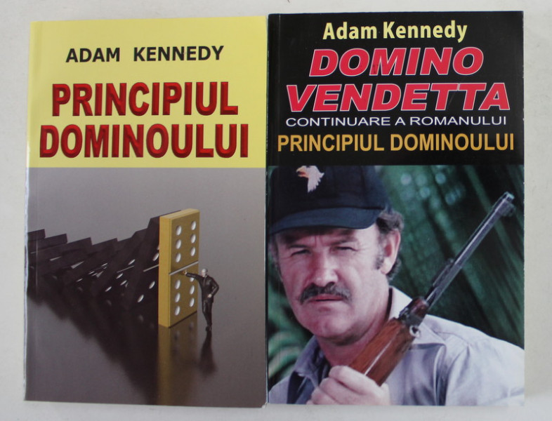 PRINCIPIUL DOMINOULUI / DOMINO VENDETTA  de ADAM KENNEDY , 2 CARTI  ,  2012