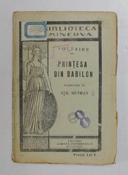 PRINTESA DIN BABILON de VOLTAIRE *BIBLIOTECA PENTRU TOTI , NO. 119