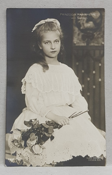 PRINTESA MARGARETRE VON SACHSEN , CARTE POSTALA ILUSTRATA , MONOCROMA, NECIRCULATA , PERIOADA PRIMULUI RAZBOI MONDIAL