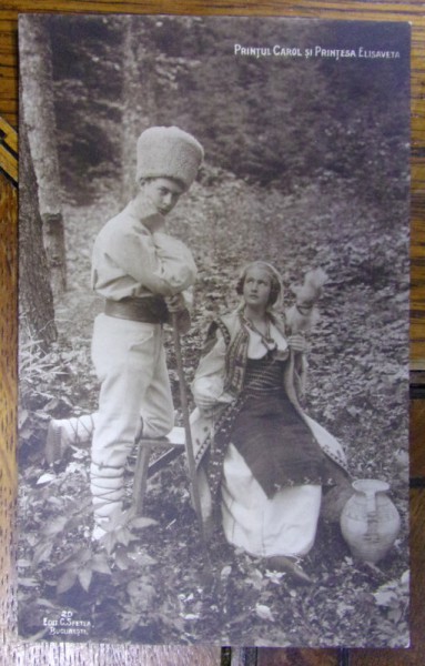 PRINTUL CAROL SI PRINTESA ELISABETA - CARTE POSTALA FOTO