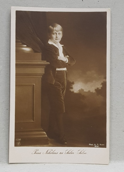 PRINTUL NIKOLAUS DE SALM - SALM . , CARTE POSTALA ILUSTRATA , MONOCROMA, NECIRCULATA , INCEPUTUL SEC. XX