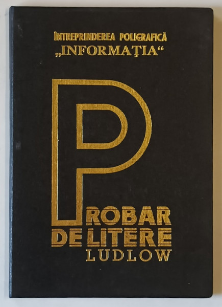 PROBAR DE LITERE PENTRU TITLURI LUDLOW