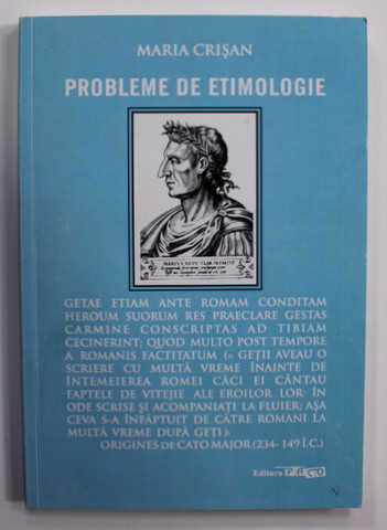 PROBLEME DE ETIMOLOGIE de MARIA CRISAN , 2011 , DEDICATIE *