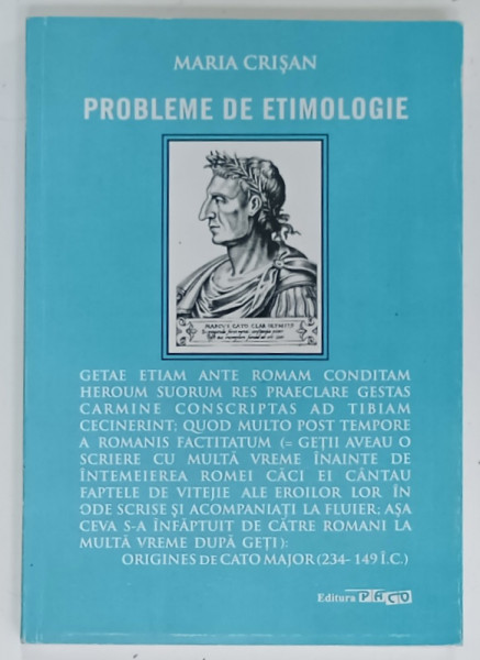 PROBLEME de ETIMOLOGIE de MARIA CRISAN, 2011
