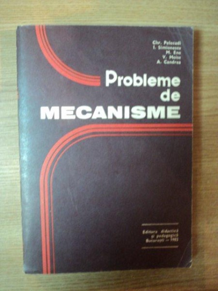 PROBLEME DE MECANISME de CHR. PELECUDI ... A. CANDREA , 1982