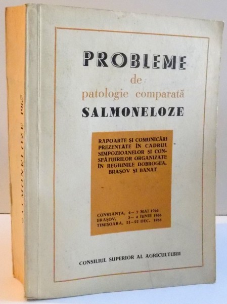 PROBLEME DE PATOLOGIE COMPARATA , SALMONELOZE , 1967