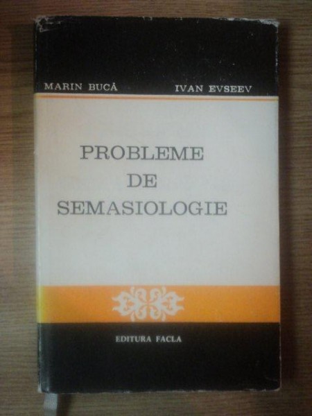 PROBLEME DE SEMASIOLOGIE de MARIN BUCA , IVAN EVSEEV , 1976