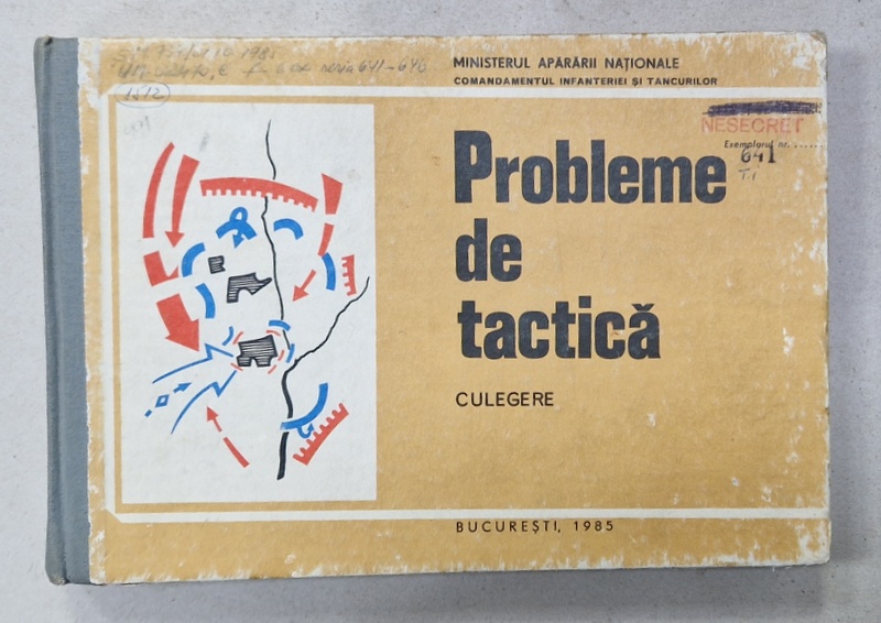 PROBLEME DE TACTICA , CULEGERE , 1985