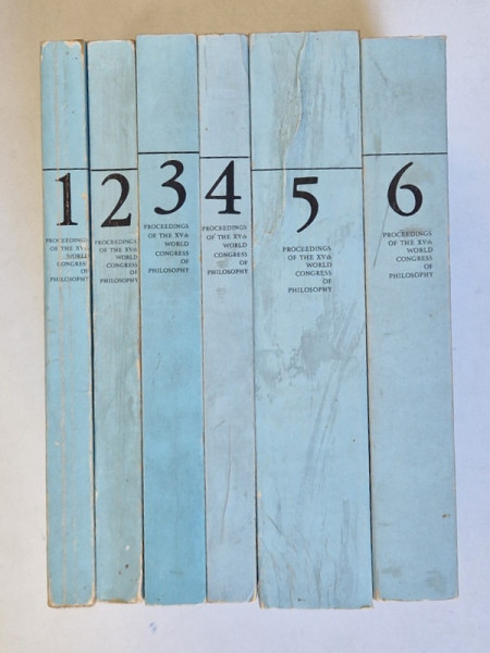 PROCEEDINGS OF THE XVth WORLD CONGRESS OF PHILOSOPHY , VOLUMES I - VI , 1973