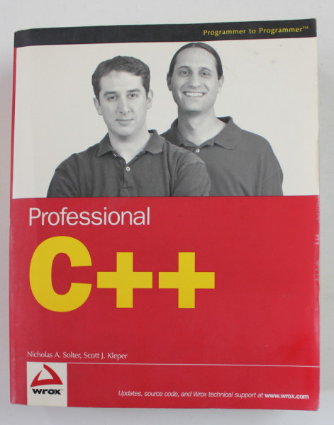 PROFESSIONAL C++ by NICHOLAS A. SOLTER and SCOTT J. KLEPER , 2005