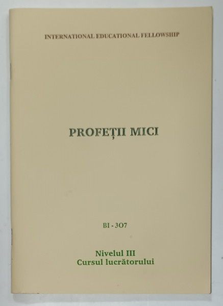 PROFETII MICI , NIVELUL III : CURSUL LUCRATORULUI , 1993