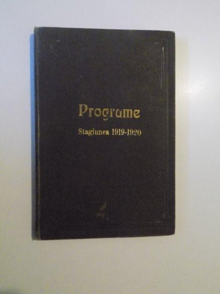 PROGRAME. STAGIUNEA 1919-1920