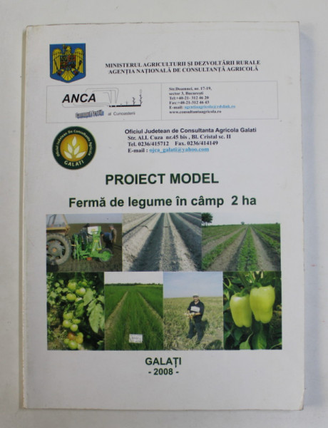 PROIECT MODEL - FERMA DE LEGUME IN CAMP 2 HA , 2008