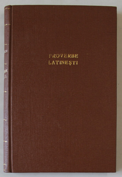 PROVERBE LATINE , TEXT IN LIMBA LATINA SI RUSA , 1964