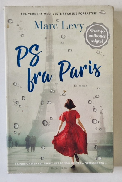 PS FRA PARIS - MARC LEVY , roman cu text in LIMBA NORVEGIANA , 2018