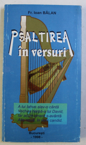 PSALTIREA IN VERSURI de FR. ION BALAN , 1998