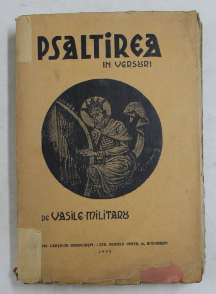 PSALTIREA IN VERSURI de VASILE MILITARU ,1933