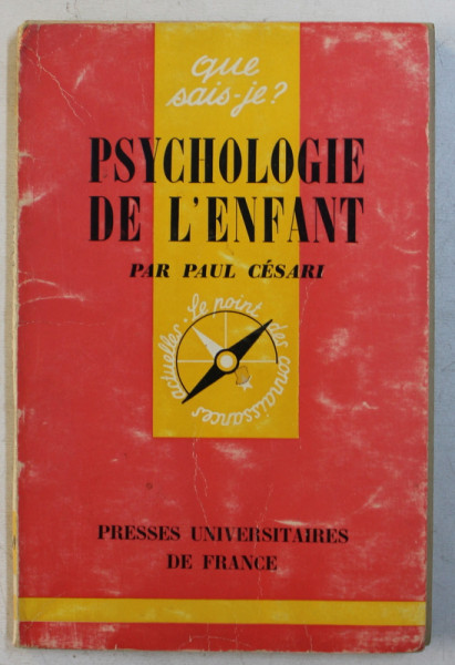 PSYCHOLOGIE DE L ' ENFANT par PAUL CESARI , 1944