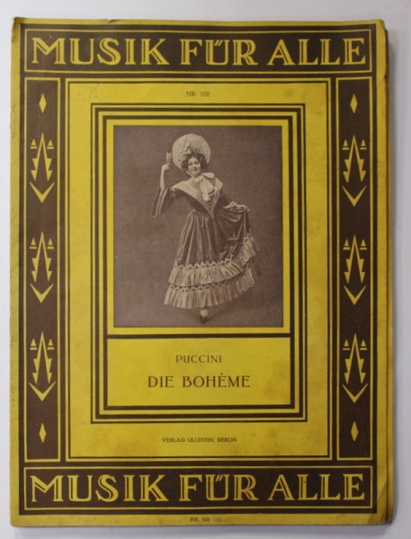 PUCCINI - DIE BOHEME , 1896 , PARTITURI *
