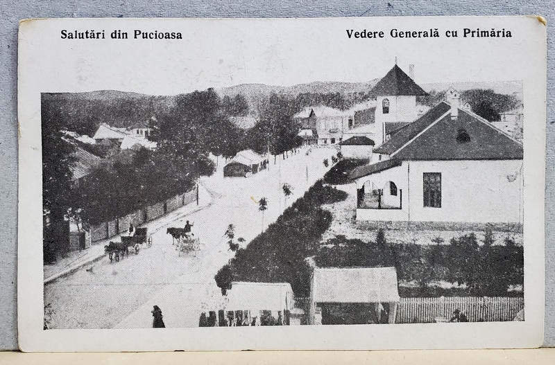 PUCIOASA - VEDERE GENERALA CU PRIMARIA , ANII '20