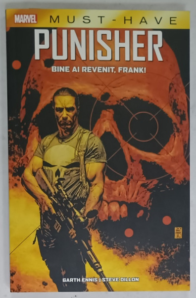 PUNISHER , BINE AI REVENIT , FRANK ! MARVEL MUST - HAVE , by GARTH ENNIS / STEVE DILLON , 2022, BENZI DESENATE CU TEXT IN LIMBA ROMANA