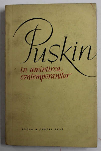 PUSKIN IN AMINTIREA CONTEMPORANILOR , 1950