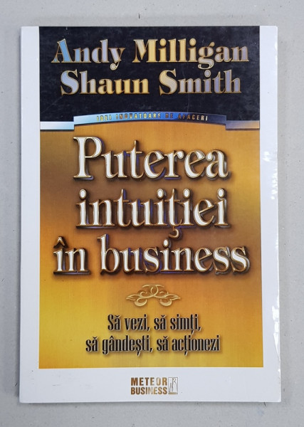 PUTEREA INTUITIEI IN BUSINESS de ANDY MILLIGAN si SHAUN SMITH , 2008