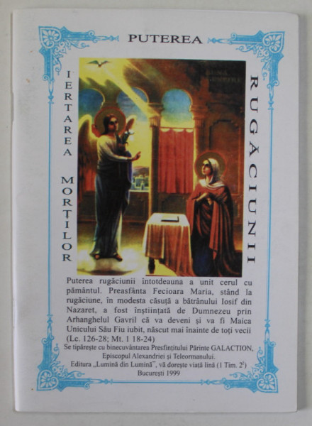 PUTEREA RUGACIUNII , IERTAREA MORTILOR , 1999
