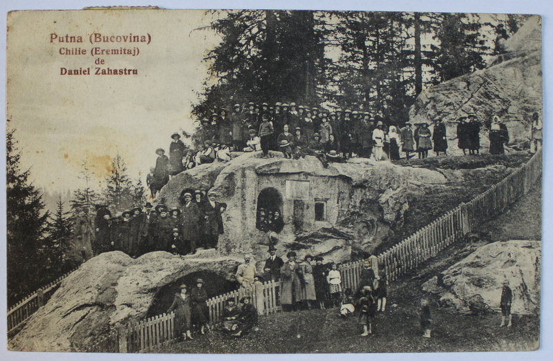 PUTNA ( BUCOVINA ) CHILIA LUI DANIEL SIHASTRU - CARTE POSTALA ILUSTRATA , MONOCROMA, CIRCULATA , DATATA 1928