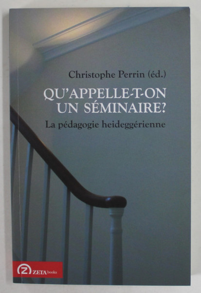 QU ' APPELLE - T - ON UN SEMINAIRE? LA PEDAGOGIE HEIDEGGERIENE par CHRISTOPHE PERRIN (ed.) , 2013