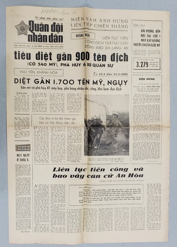 QUAN DOI NHAN DAN - ARMATA NATIONALA - ZIAR VIETNAMEZ , APARUT 20 04. 1969