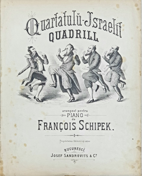 QUARTATULU-ISRAELIT, QUADRILL - PARTITURA, LITOGRAFIE, cca. 1900