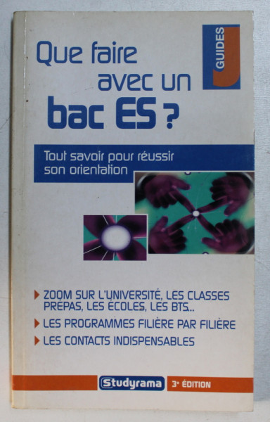 QUE FAIRE AVEC UN BAC ES ?  - TOUT SAVOIR POUR REUSSIR SON ORIENTATION par PASCAL FITZNER et MARIE  - LORENE GINIES , 2004