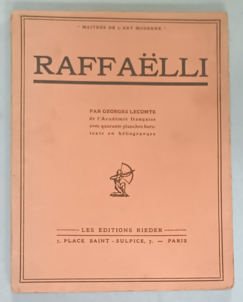 RAFFAELLI par GEORGES LECOMTE , 1927