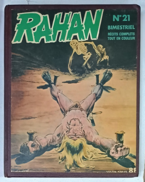 RAHAN , BITRIMESTRIEL , REVISTA DE BENZI DESENATE , TEXT IN LIMBA FRANCEZA , COLEGAT DE 5 NUMERE  , 1976