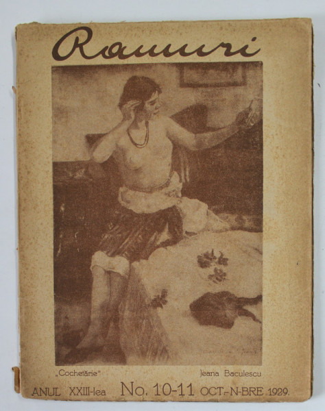 RAMURI , REVISTA , ANUL XXIII , NR. 10- 11 , OCT. - NOV. ,  1929